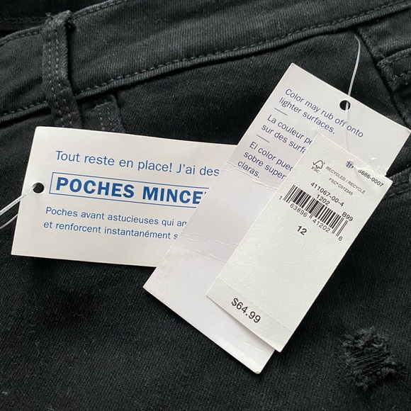 Old Navy Rockstar Super Skinny High Rise Black Jeans - Picture 3 of 3